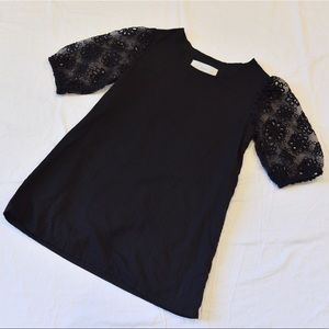 Korean Puff Floral Sleeve Blouse